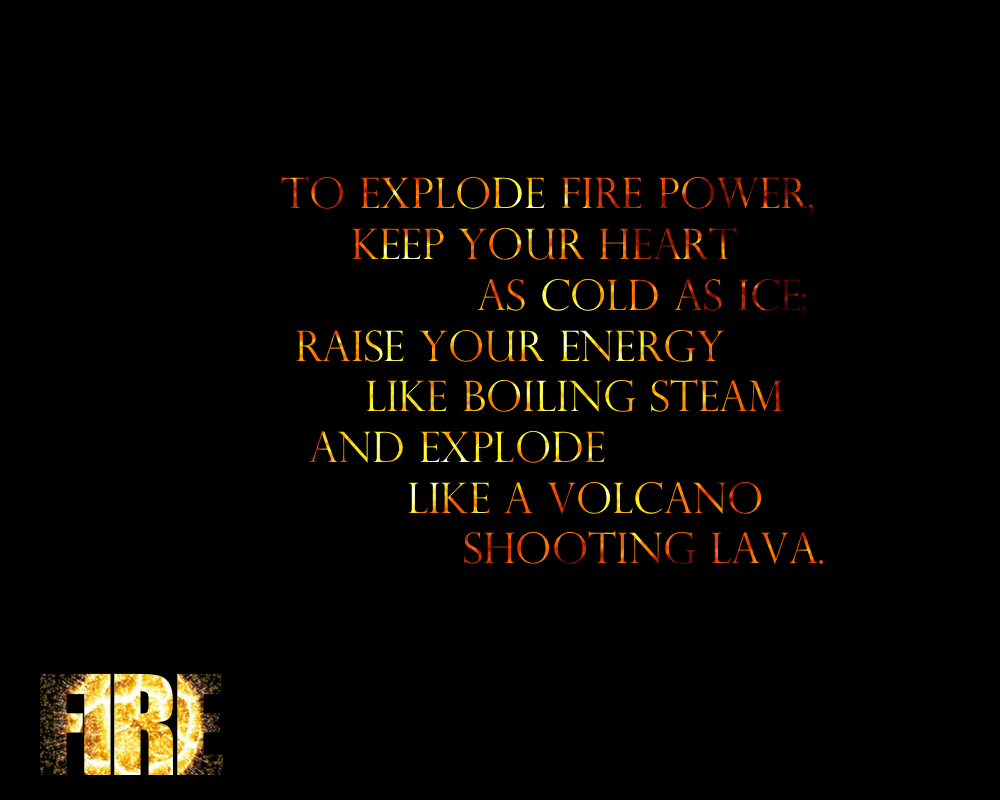 How to master fire element martial arts